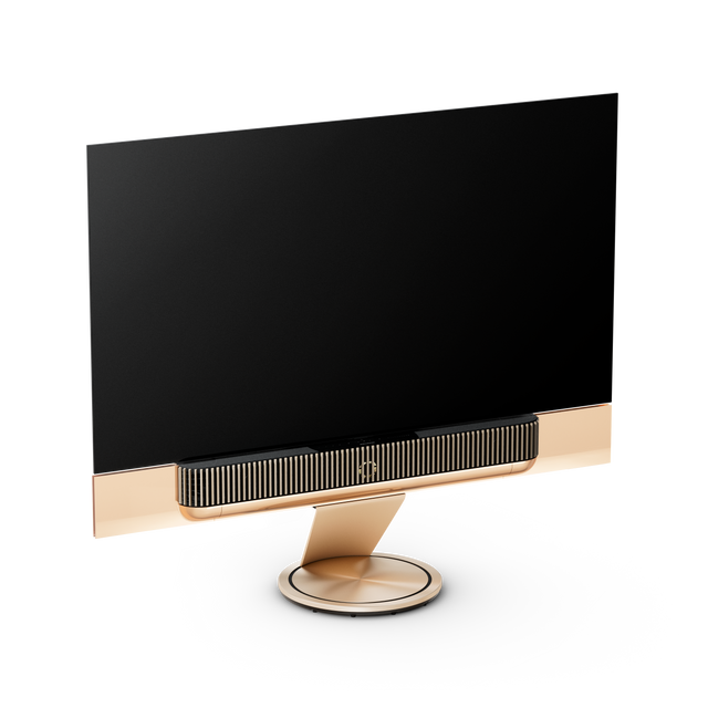 Bang & Olufsen Beosound Theatre 77 Soundbar Gold Tone / Oak, imagine oficială.