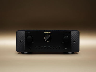 Receptor AV Marantz Cinema 60 negru, vedere frontală, butoane de control vizibile, logo Marantz central.