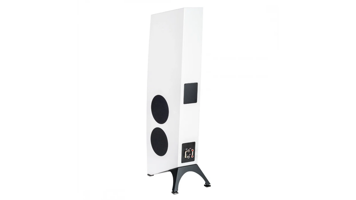 Elac Concentro S 509 Boxe de podea - Pereche, finisaj White, vedere din spate.
