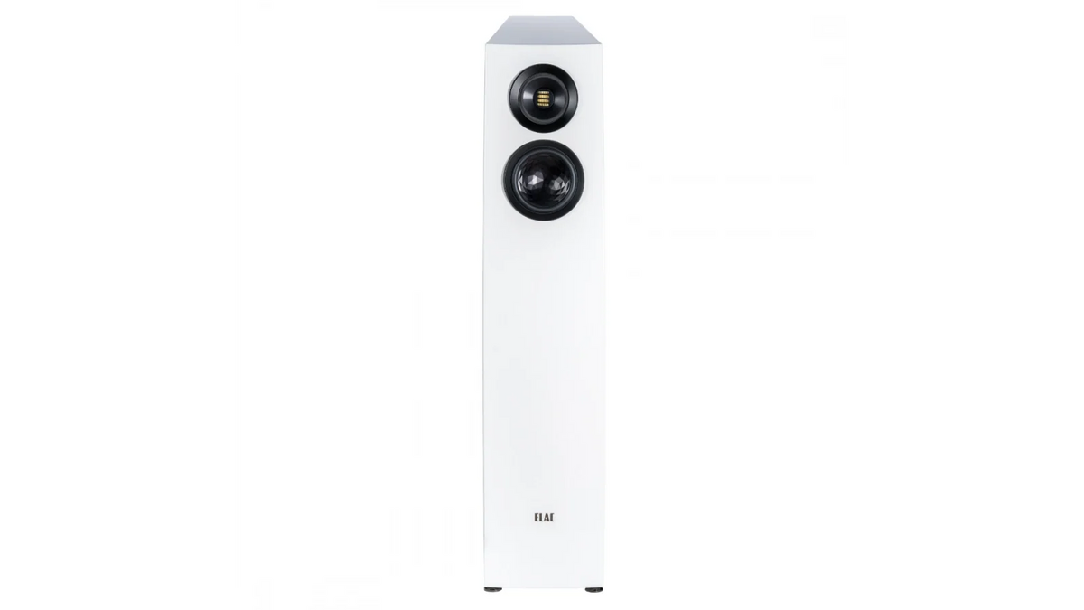 Elac Concentro S 509 Boxe de podea - Pereche, finisaj White, vedere frontală.