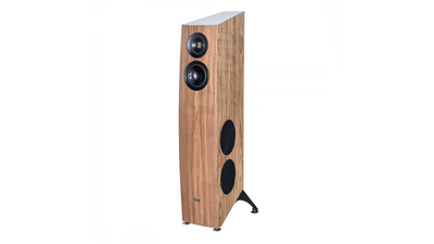 Elac Concentro S 509 Boxe de podea - Pereche, finisaj Walnut, vedere din unghi.