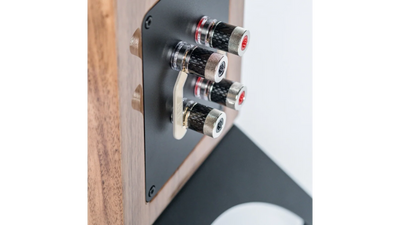 Elac Concentro S 509 Boxe de podea - Pereche, finisaj Walnut, detaliu.