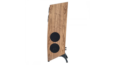 Elac Concentro S 509 Boxe de podea - Pereche, finisaj Walnut, vedere laterală.