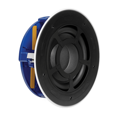 KEF Ci250RRb-THX, vedere din perspectivă a subwooferului încastrabil
