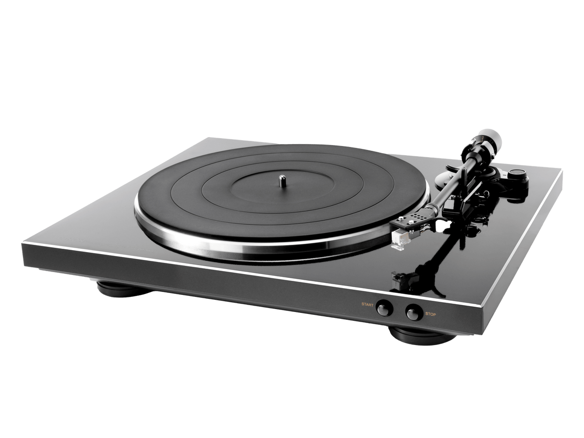 Denon DP-300F Pick-Up Black, imagine oficială.