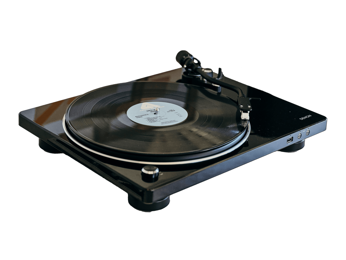 Denon DP-300F Pick-Up Black, imagine oficială.