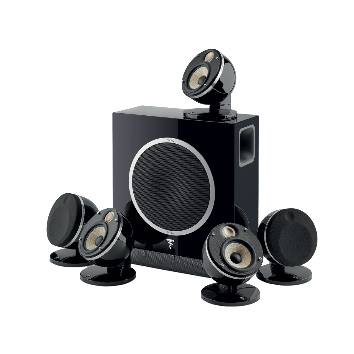 Focal SUB AIR Subwoofer Black, imagine oficială.