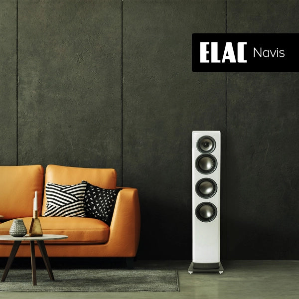 Elac Navis ARF51, detaliu difuzoare din aluminiu.
