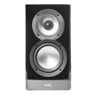 Elac Navis ARB51 Boxe active de raft - Pereche, finisaj Black HG, vedere frontală.