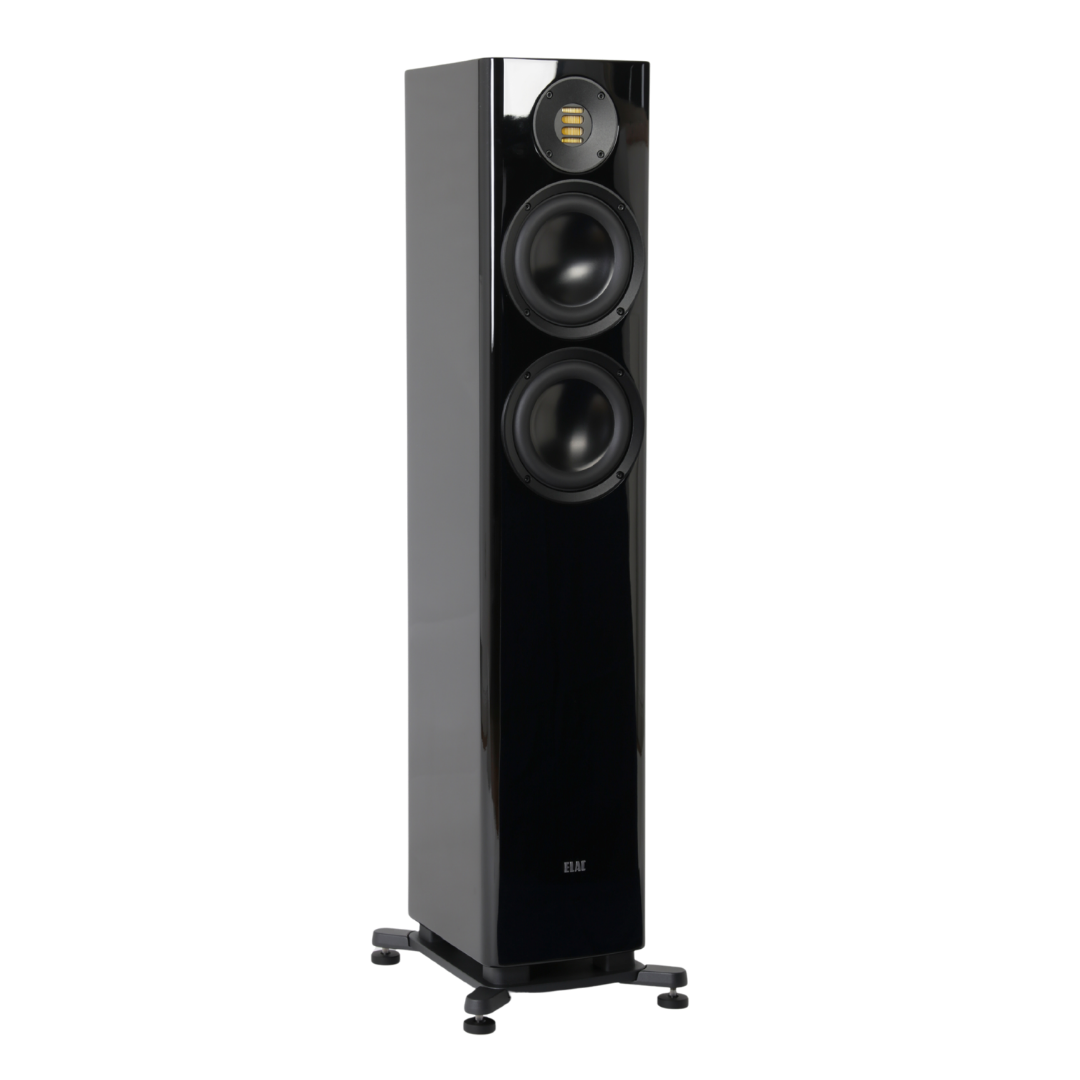 Elac Solano FS 287.2 Boxe de podea - Pereche, finisaj Black HG, vedere laterală.