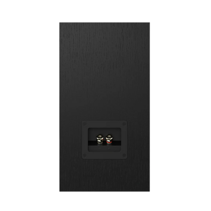 Spate boxă Elac Uni-Fi UB52 negru, conectori bi-wire placate cu aur vizibili pentru conectare audio.
