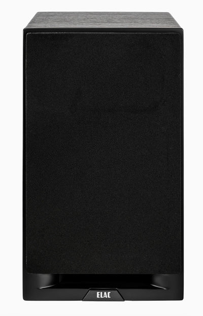 Boxă Elac Debut Reference DBR6.2, vedere frontală cu grilaj textil negru și logo Elac vizibil jos.