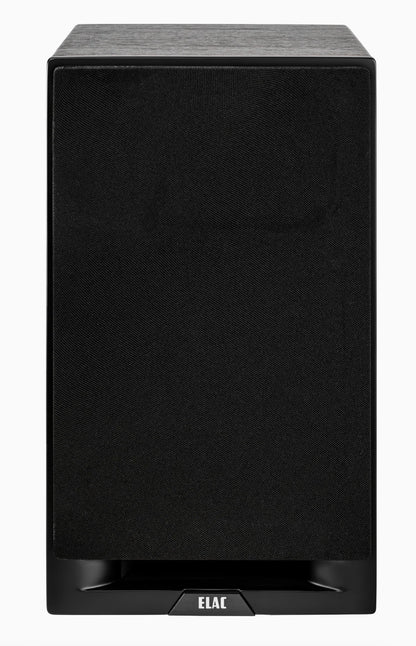 Boxă Elac Debut Reference DBR6.2, vedere frontală cu grilaj textil negru și logo Elac vizibil jos.