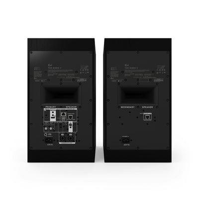 Klipsch The Nines II Boxe active - Pereche, finisaj Ebony, vedere din spate.