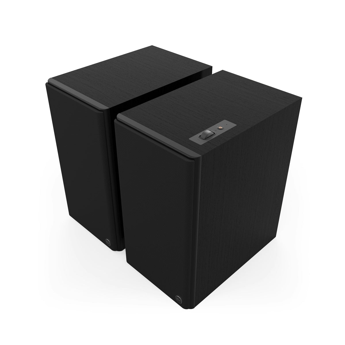 Klipsch The Nines II Boxe active - Pereche, finisaj Ebony, cu grilă.