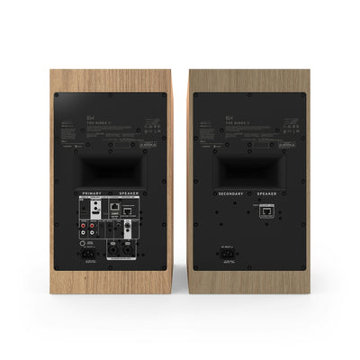 Klipsch The Nines II Boxe active - Pereche, finisaj Oak, vedere din spate.