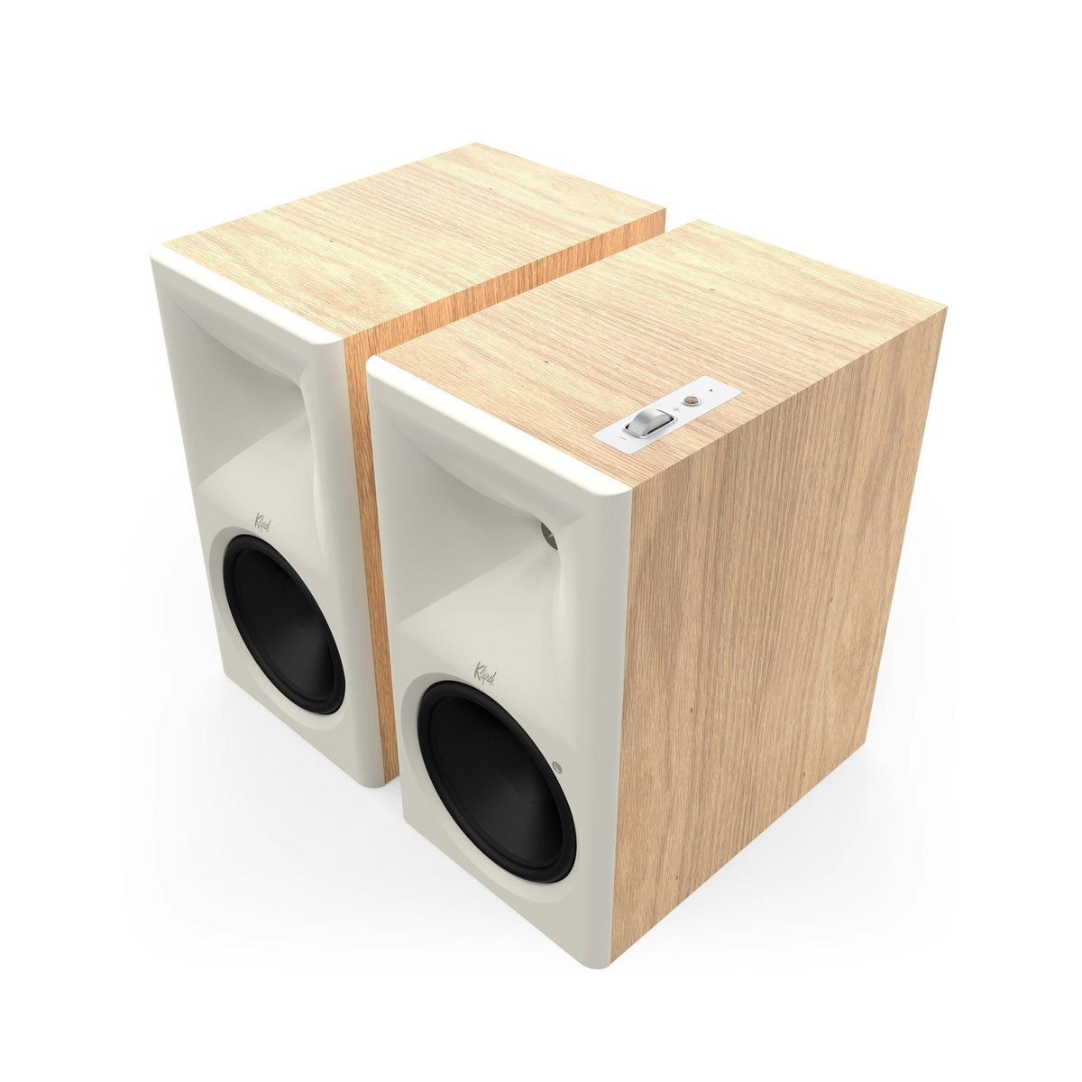 Klipsch The Nines II Boxe active - Pereche, finisaj Oak, fără grilă.