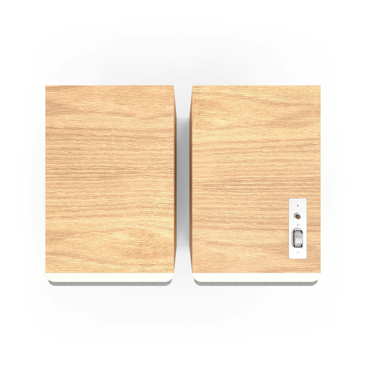 Klipsch The Nines II Boxe active - Pereche, finisaj Oak, vedere de sus.