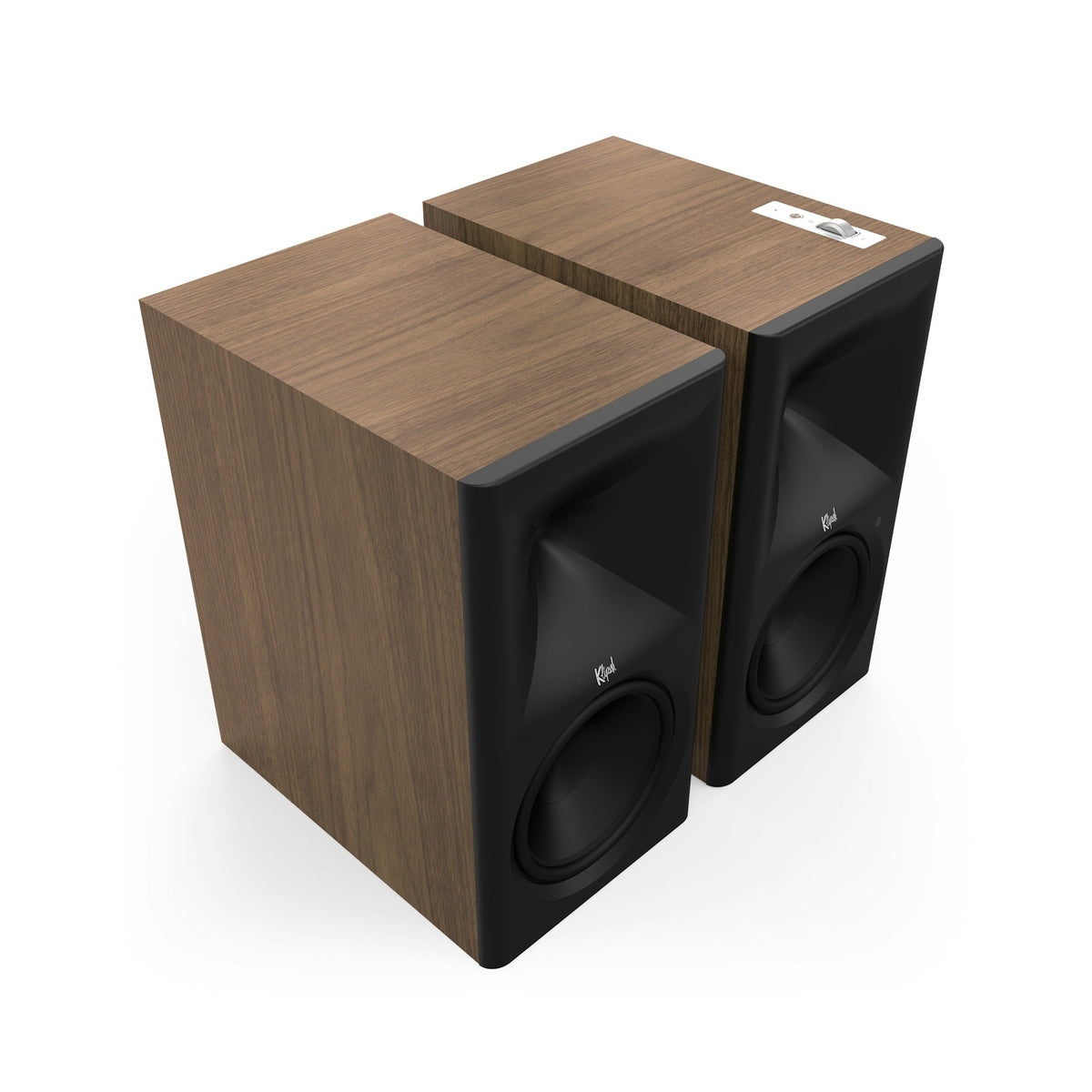 Klipsch The Nines II Boxe active - Pereche, finisaj Walnut, fără grilă.