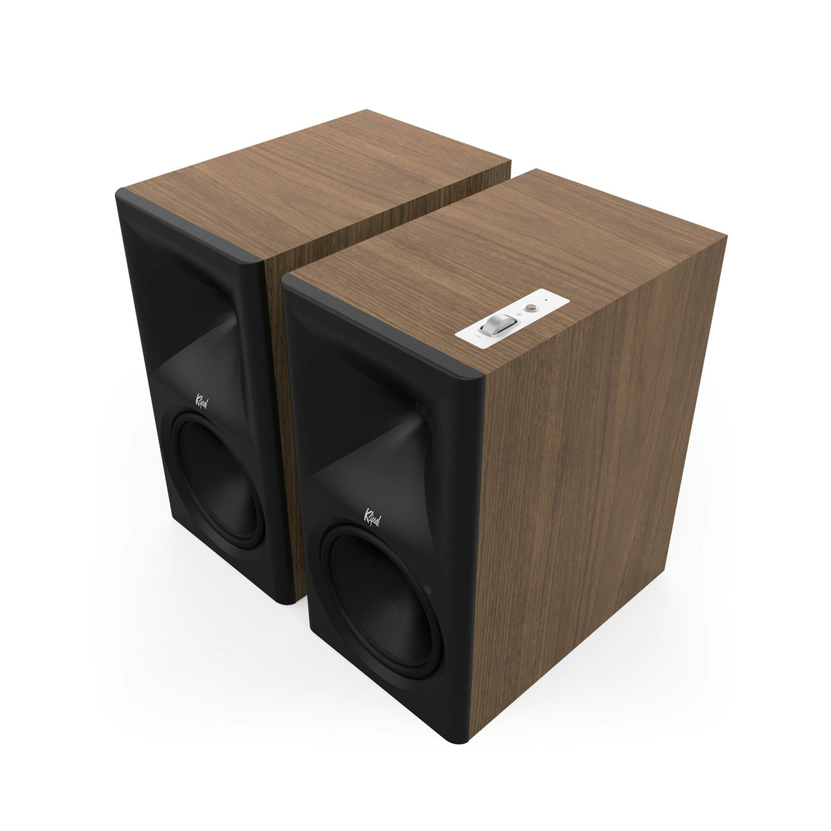 Klipsch The Nines II Boxe active - Pereche, finisaj Walnut, fără grilă.