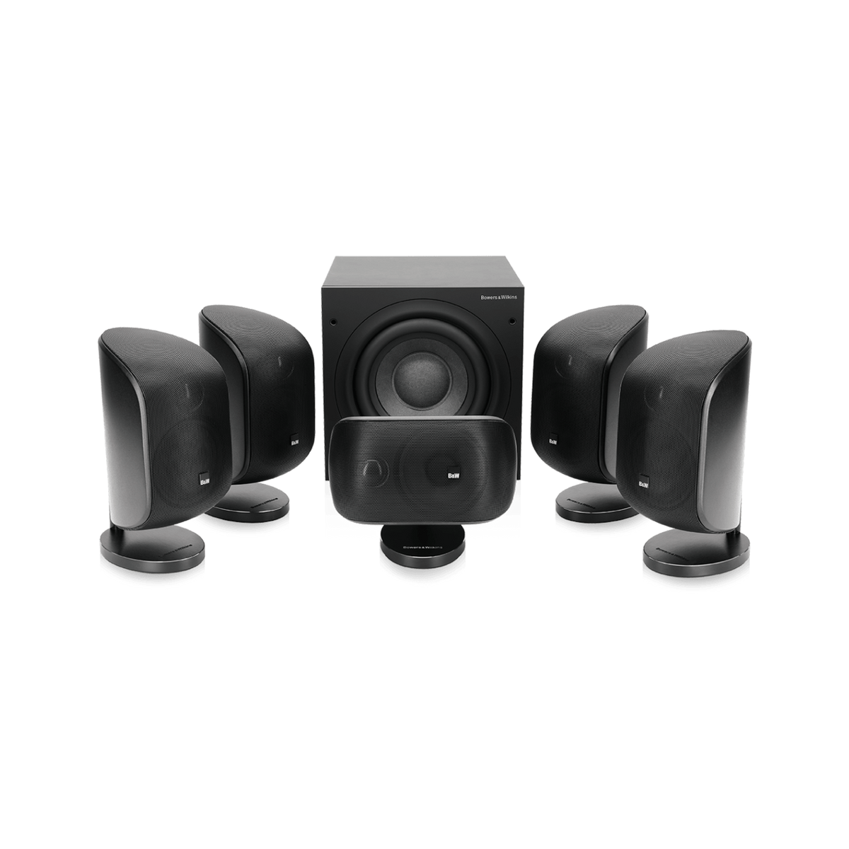 Bowers & Wilkins MT-50 Sistem 5.1 Black, imagine oficială.