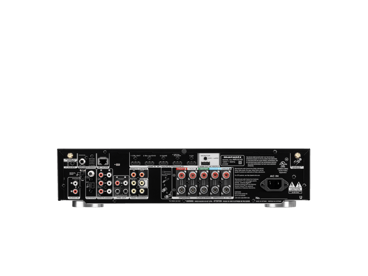 Marantz NR1510 Receiver AV Black, imagine oficială.
