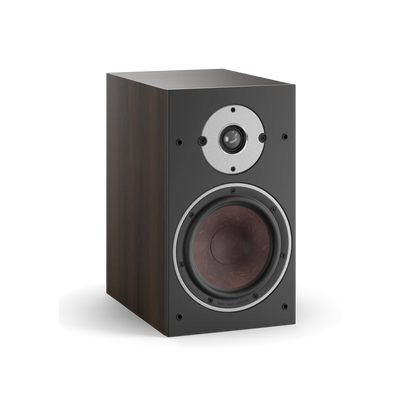 Boxa Dali OBERON 3, culoare dark walnut, vedere frontală. Prezintă tweeter și woofer vizibile.