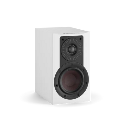 Boxa Dali OPTICON 1 MK2, culoare alb satin, vedere frontală, cu tweeter și woofer vizibile.