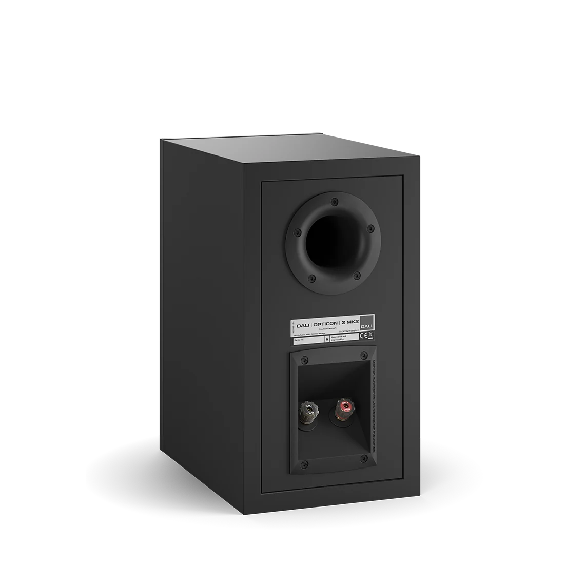 Dali OPTICON 2 MK2 Boxe de raft-Pereche Black Ash, imagine oficială.