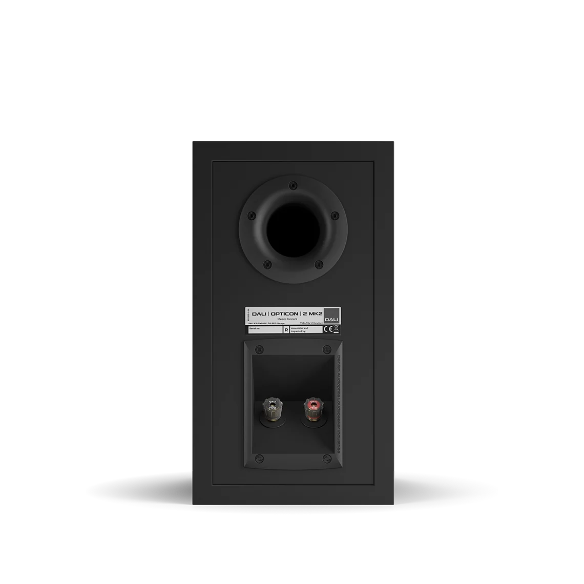 Dali OPTICON 2 MK2 Boxe de raft-Pereche Black Ash, imagine oficială.