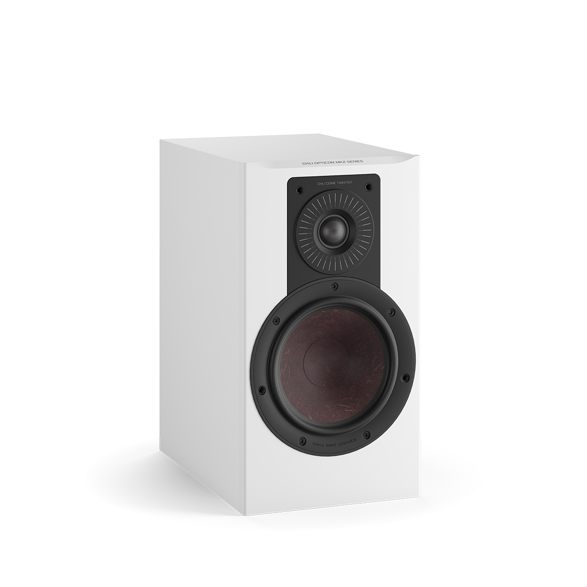 Dali OPTICON 2 MK2 Boxe de raft-Pereche White (Vinyl), imagine oficială.