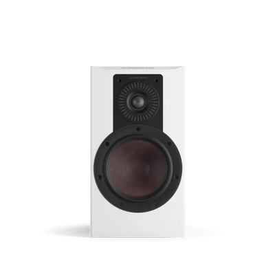 Boxa Dali OPTICON 2 MK2, vedere frontală, culoare alb satin, cu tweeter și woofer vizibile.