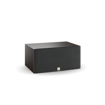 Dali OPTICON VOKAL MK2 Boxe centru, vedere frontală, culoare tobacco oak, grilaj negru vizibil.
