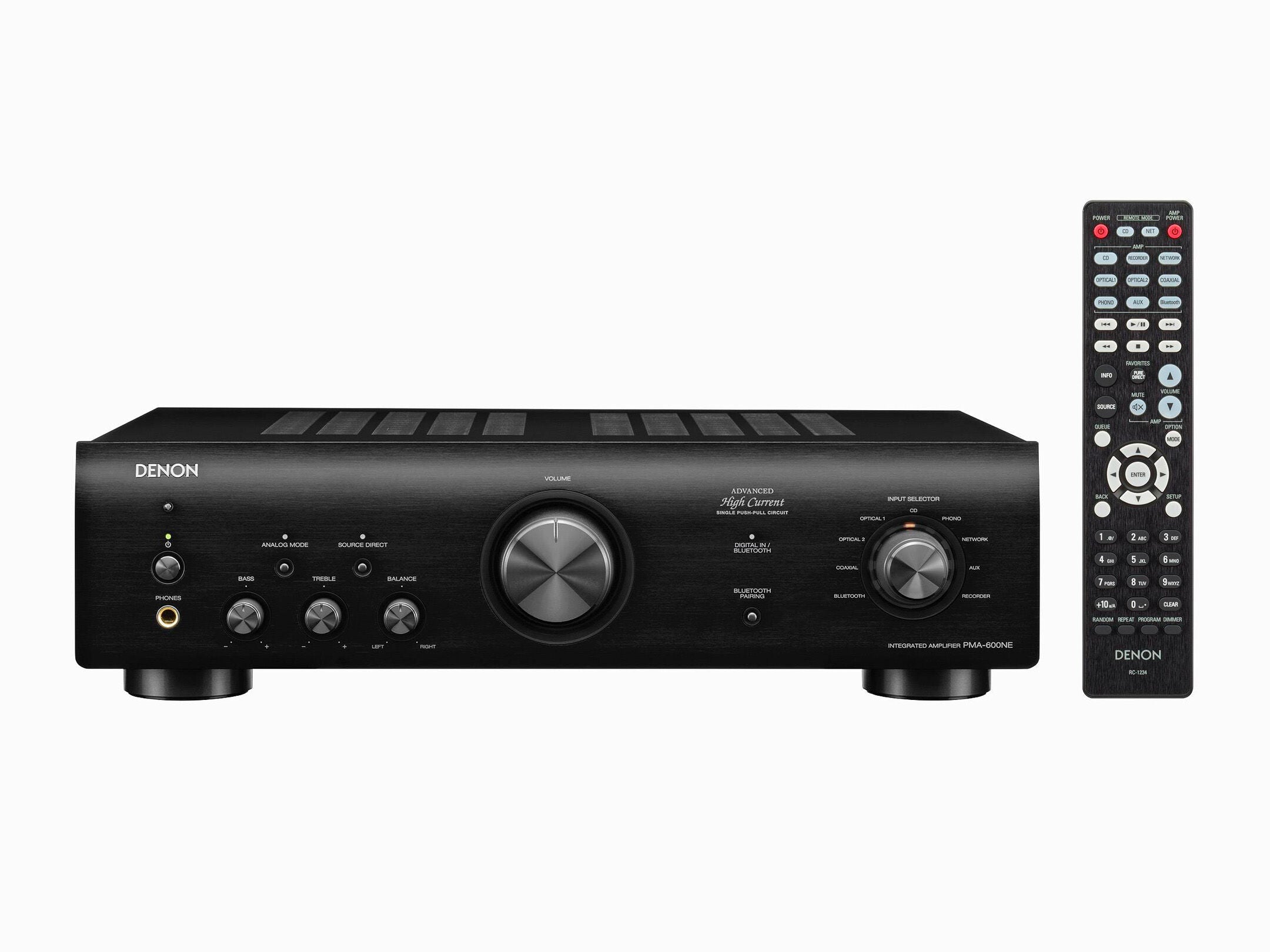 Denon PMA-600NE Amplificator Black, imagine oficială.