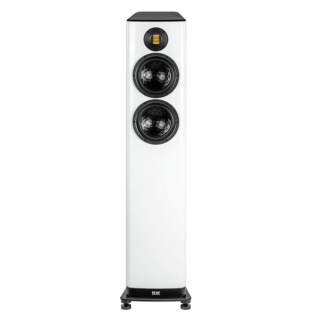 Elac Vela FS 408.2 Boxe de podea - Pereche White, imagine oficială.
