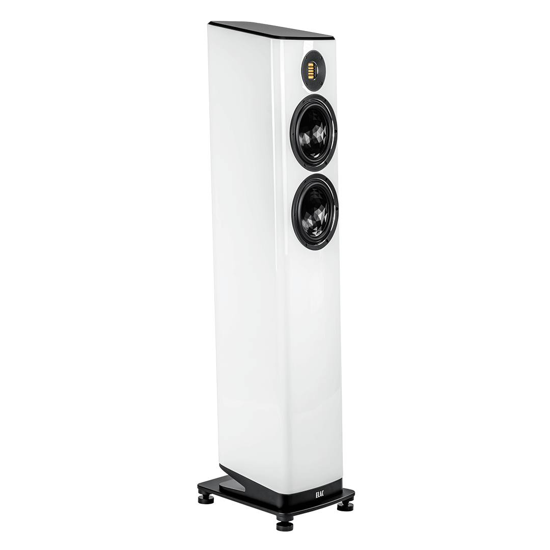Elac Vela FS 408.2 Boxe de podea - Pereche White, imagine oficială.