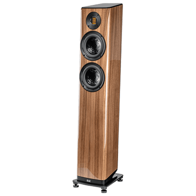 Elac Vela FS 407.2 Boxe de podea - Pereche Walnut, imagine oficială.