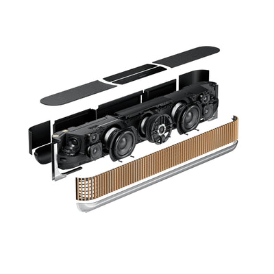 Bang & Olufsen Beosound Theatre 65 TV și soundbar - Suport de masă - imagine oficială Bang & Olufsen 3