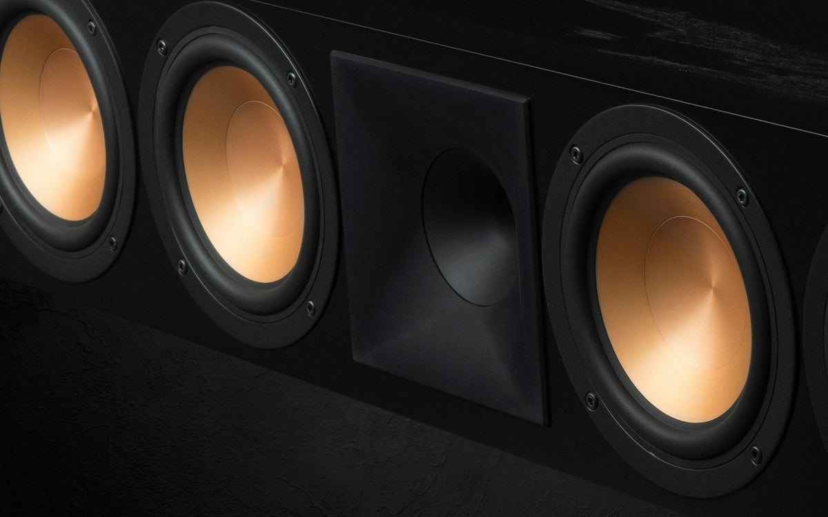 Klipsch RC-64 III Boxă centru, finisaj Black, detaliu horn.
