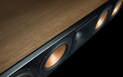 Klipsch RC-64 III Boxă centru, finisaj Walnut, detaliu furnir.