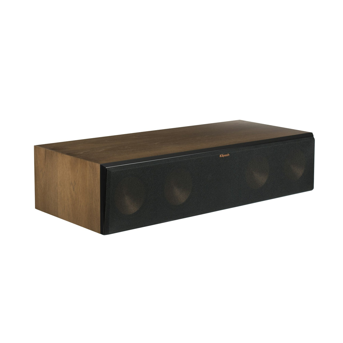 Klipsch RC-64 III Boxă centru, finisaj Walnut, vedere din unghi.