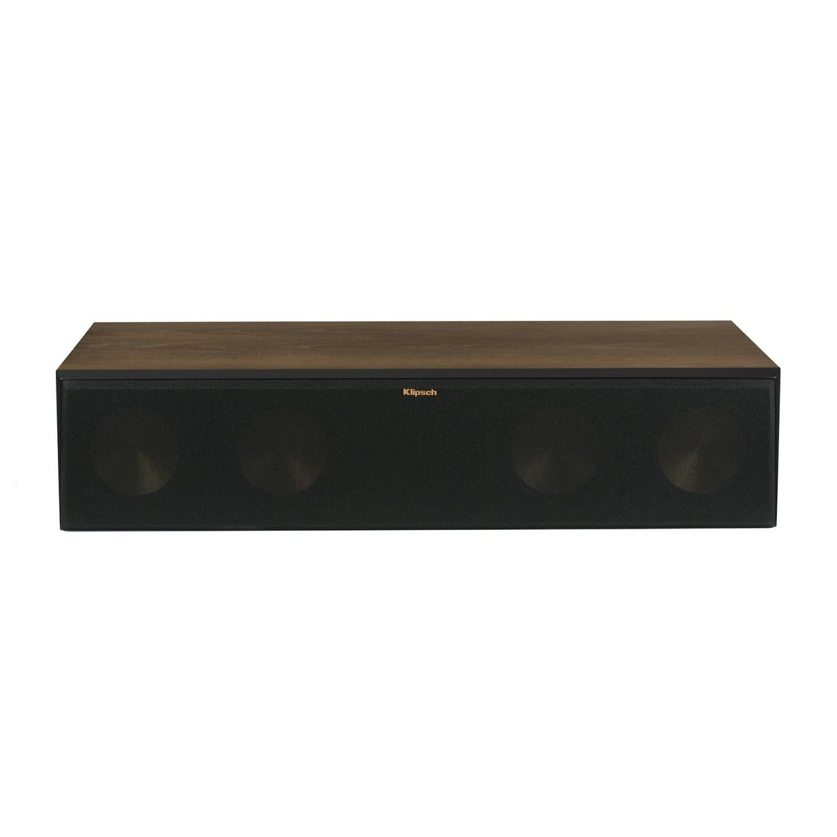 Klipsch RC-64 III Boxă centru, finisaj Walnut, vedere frontală.