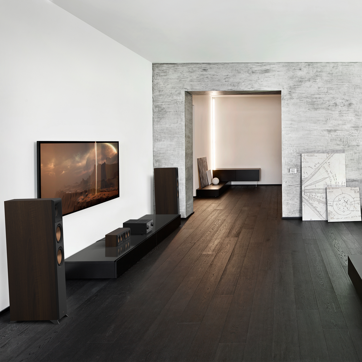 Klipsch RP-6000F II Boxe de podea - Pereche, finisaj Ebony, imagine oficială.