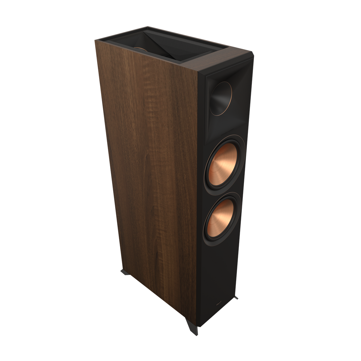 Klipsch RP-8060FA II Boxe de podea Dolby Atmos - Pereche, finisaj Walnut, fără grilă.