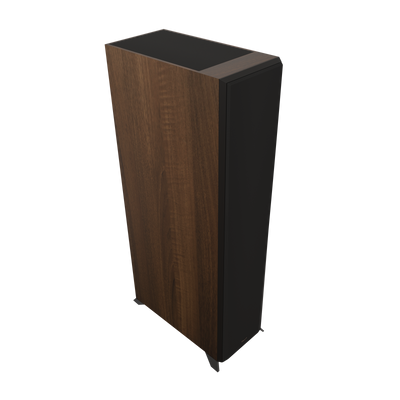 Klipsch RP-8060FA II Boxe de podea Dolby Atmos - Pereche, finisaj Walnut, cu grilă.