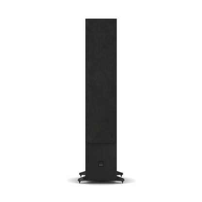 Boxă de podea Dali Sonik 9 culoare Black Ash, vedere frontală cu grilă montată, logo vizibil jos.