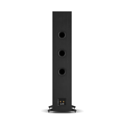 Boxă de podea Dali Sonik 9 Black Ash, vedere spate cu trei porturi bass reflex și conectori audio.
