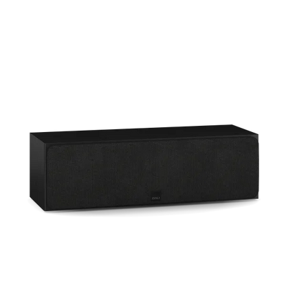 Dali Sonik Cinema Boxa centru Black Ash, vedere frontală cu grilă montată, pentru home cinema audio