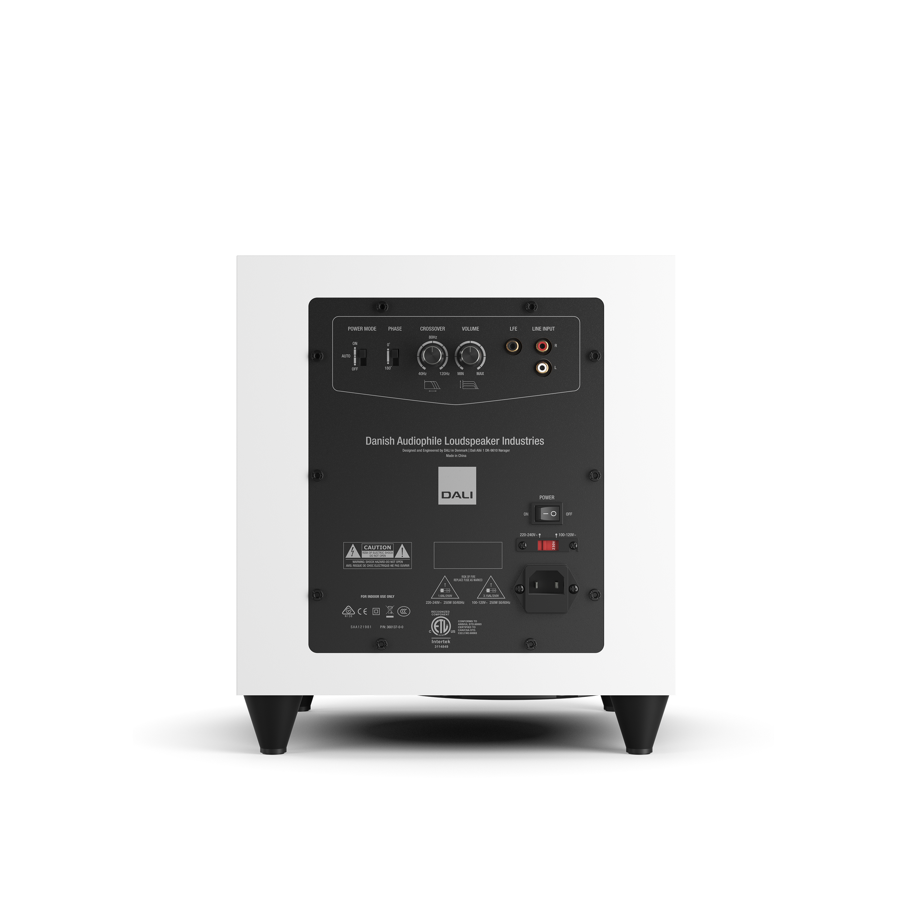 Dali SUB C-8 D Subwoofer White, imagine oficială.
