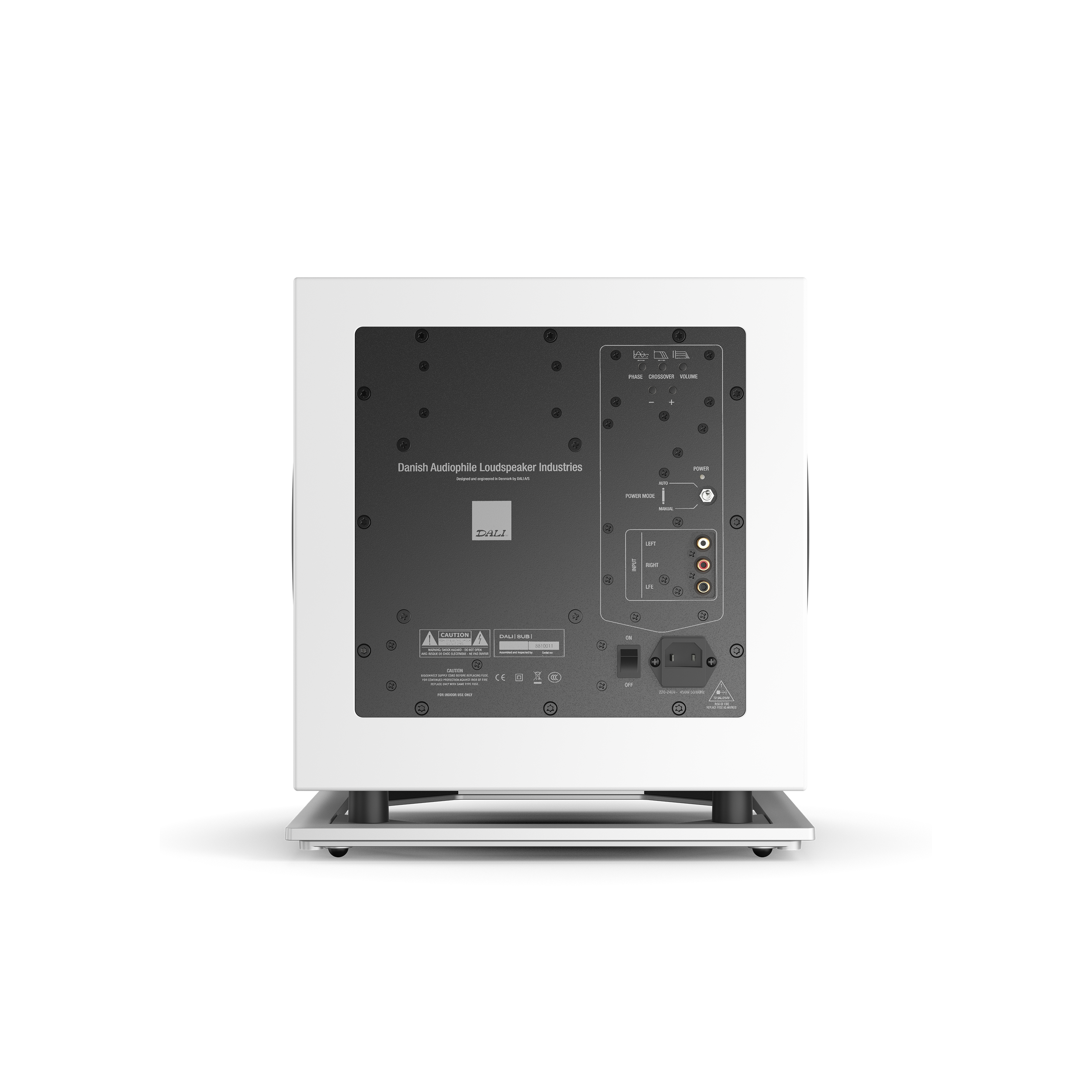Dali SUB P-10 DSS Subwoofer White, imagine oficială.